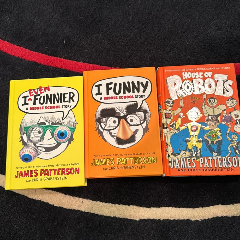 3 new hard cover books I Funny a Middle School Story - James Patterson
